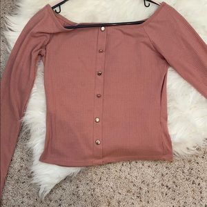 Bundle long sleeve off the shoulder